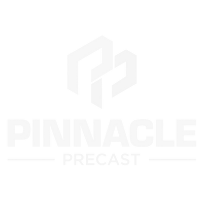 White Pinnacle logo with a stylized P above the company name on a light gray background.