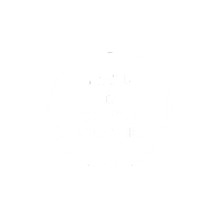 White circular badge with text: Review us on Google and five stars, on a light gray background.